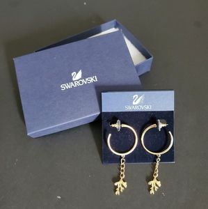 Swarovski hoop earrings